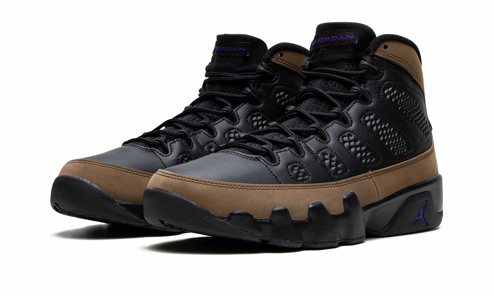Air Jordan 9 "Olive Concord" Wave Sneakers