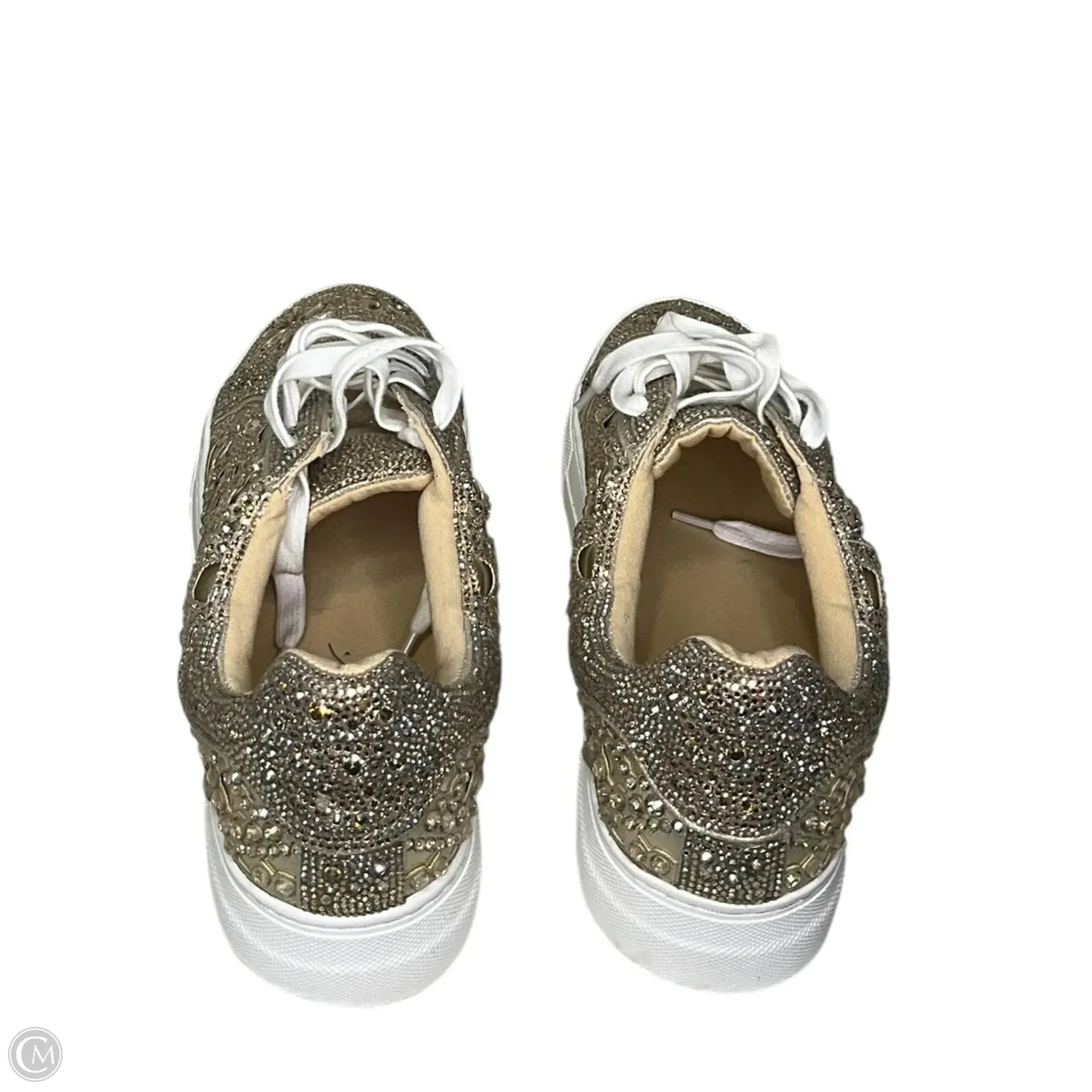 Tiger Runner Casual Shoes Shoes Sneakers By Betsey Johnson In Gold, Size: 10