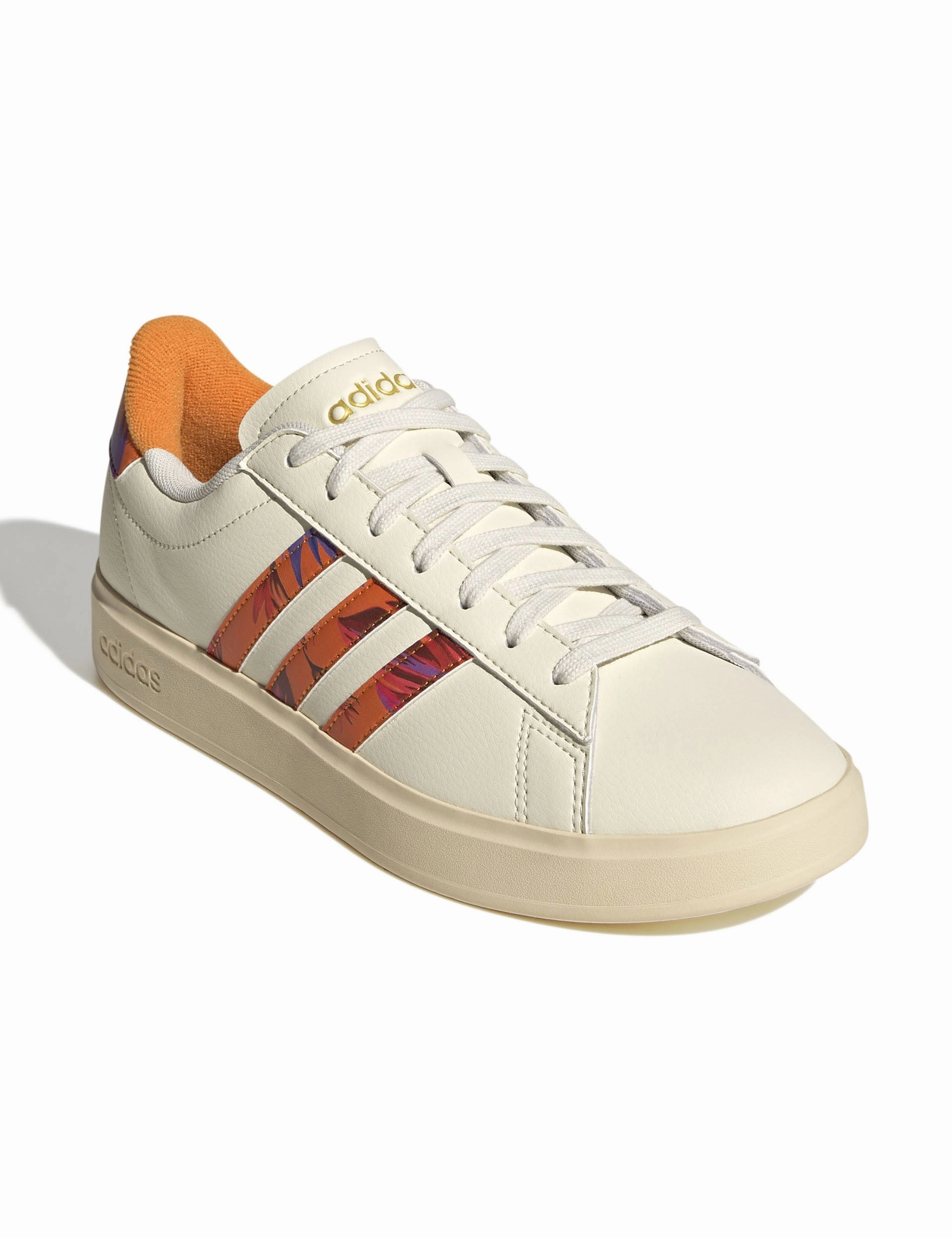 Waffle One Crater Next Nature Casual Shoes Grand Court 2.0 Shoes - Cream White/Warm Vanilla/Gold Metallic