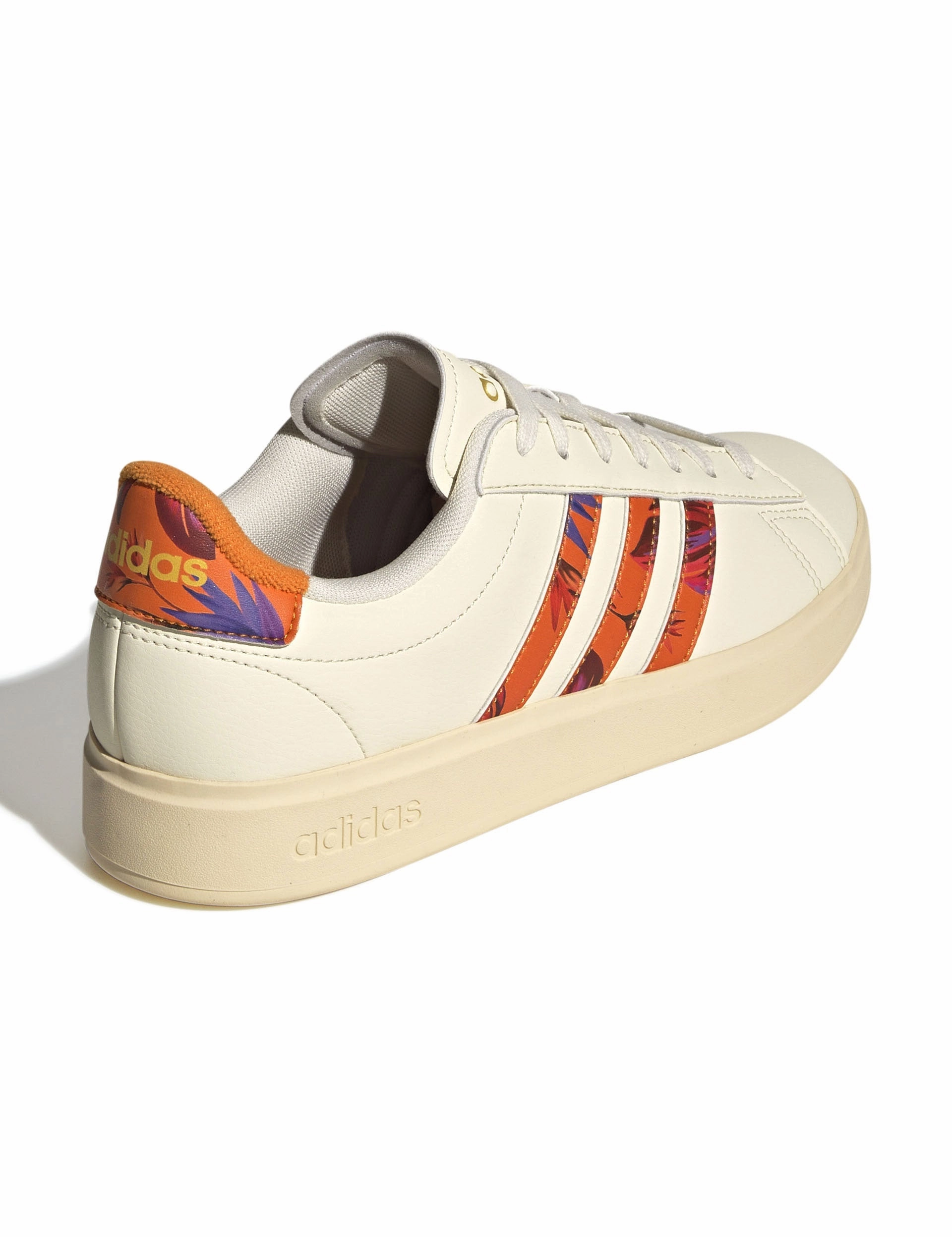 Grand Court 2.0 Shoes - Cream White/Warm Vanilla/Gold Metallic Best Casual Shoes For Metatarsalgia