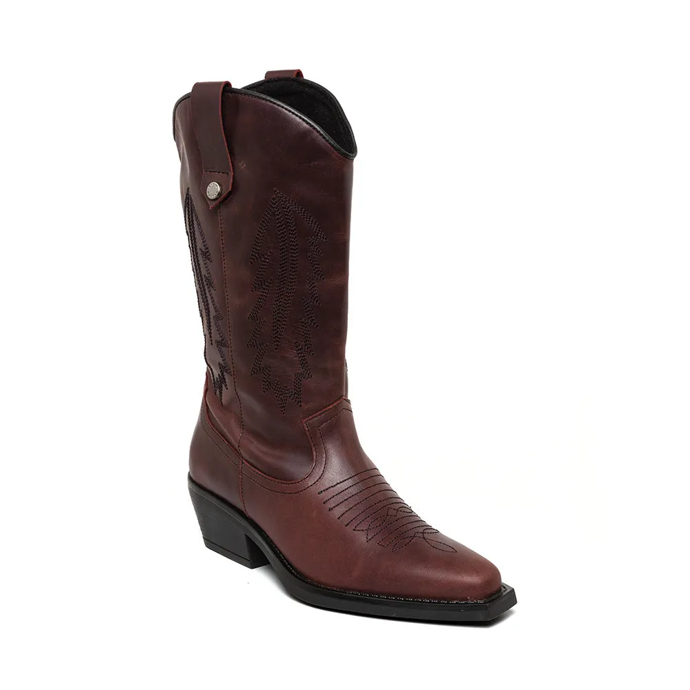 Ankle Western Boots Wallace Boot BURGUNDY