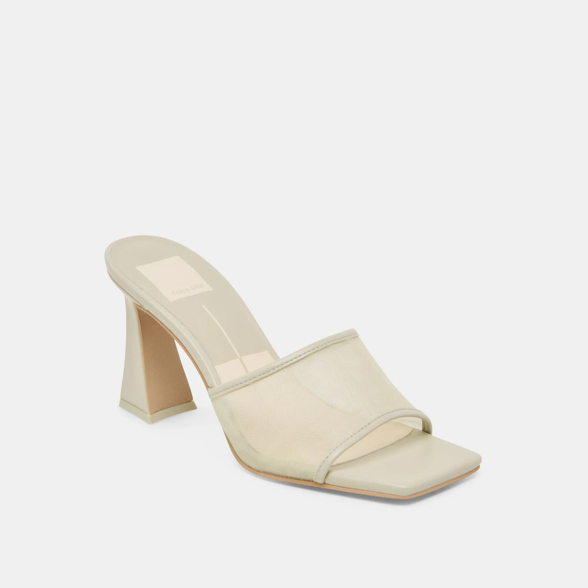 Buckle High Heel Boots NARDA HEELS LIGHT SAGE MESH