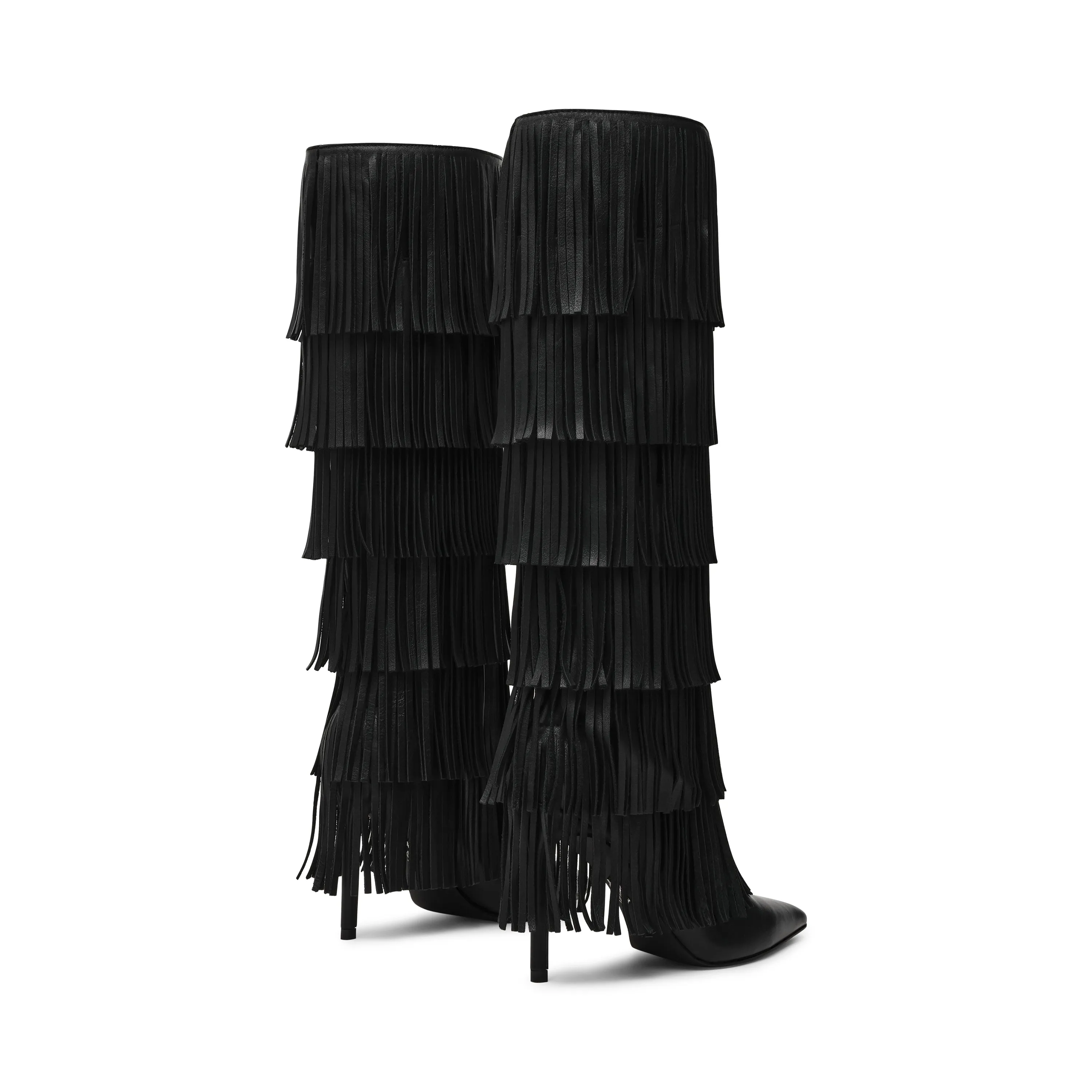 Fur Lined Winter Boots Wanderlust Boot BLACK LEATHER