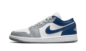 Work Out Sneakers Air Jordan 1 Low White Grey Blue