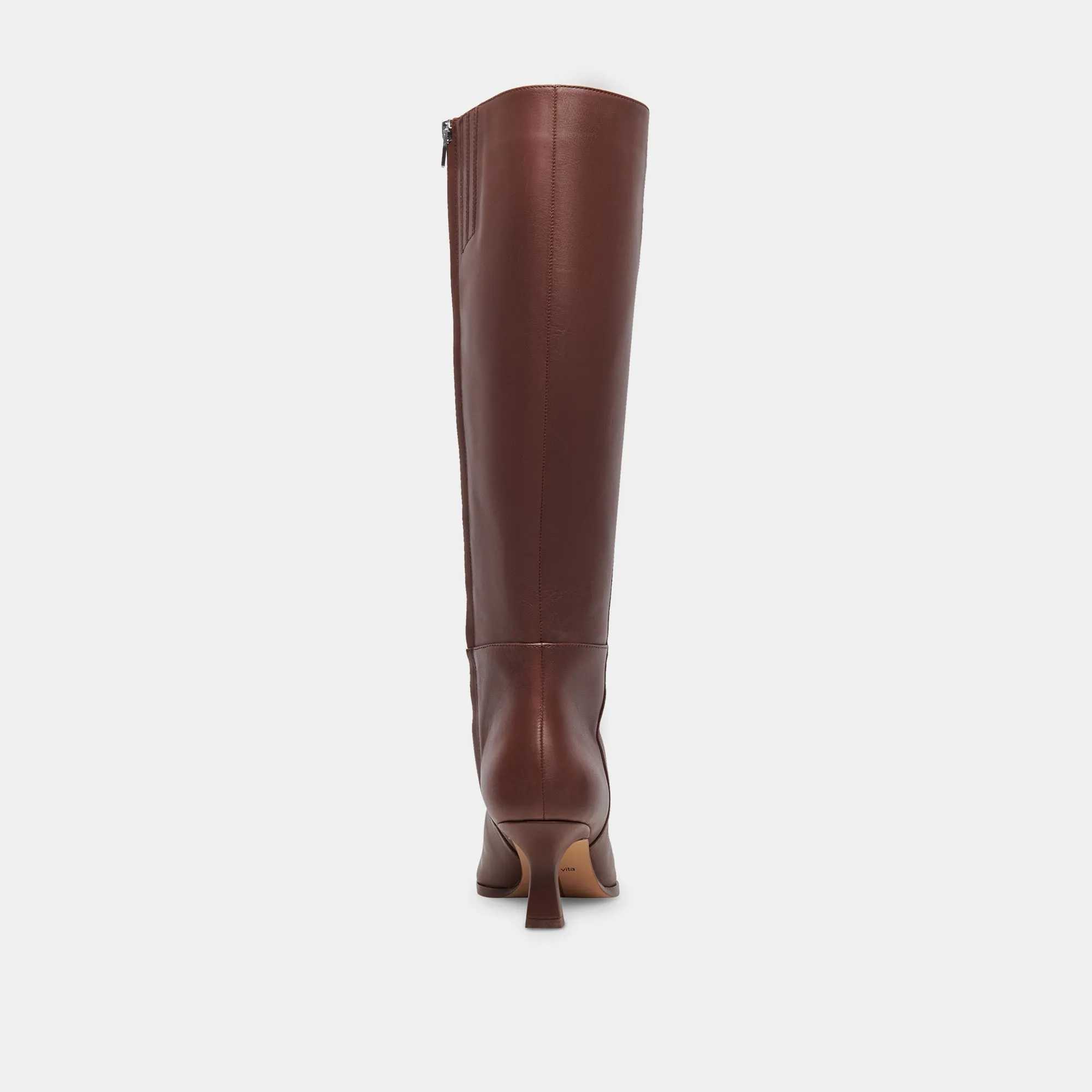 Chooka Boots AUGGIE WIDE CALF BOOTS CHOCOLATE LEATHER