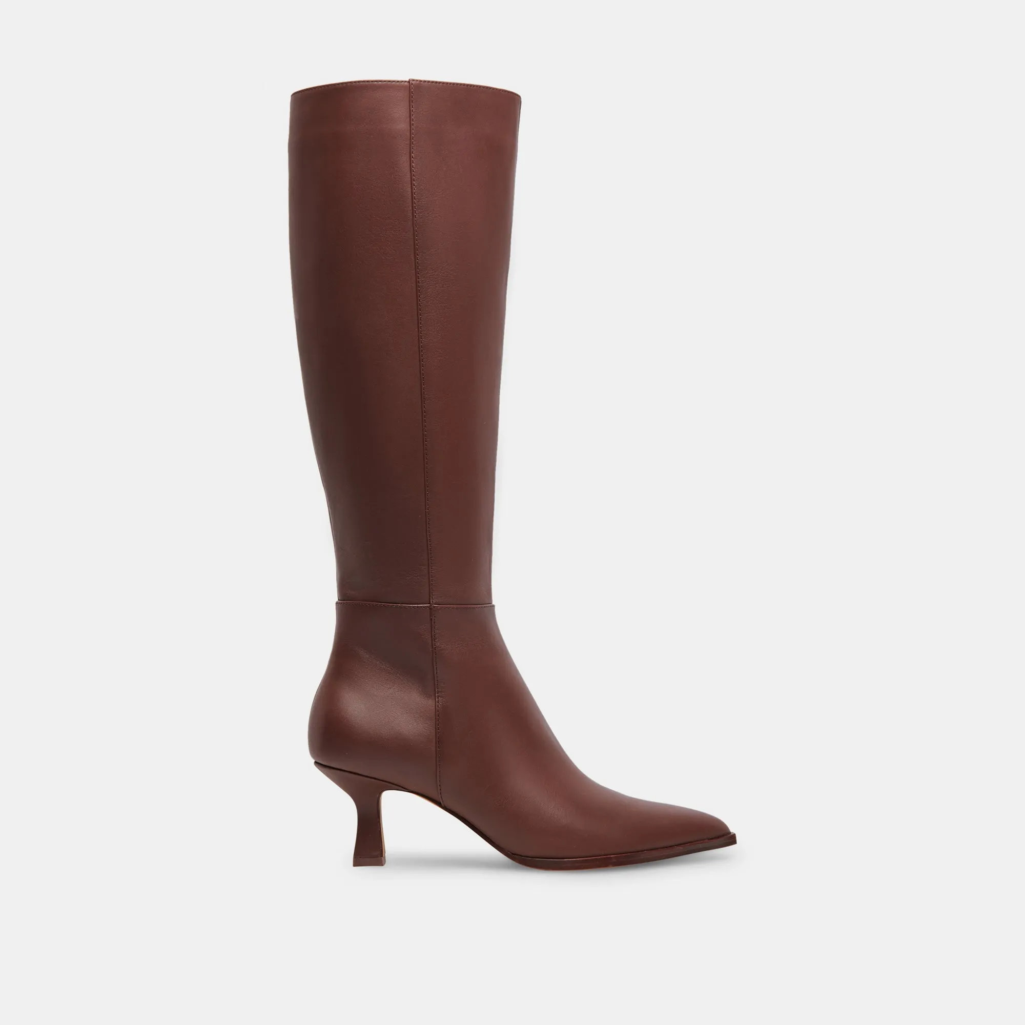 AUGGIE WIDE CALF BOOTS CHOCOLATE LEATHER London Boots