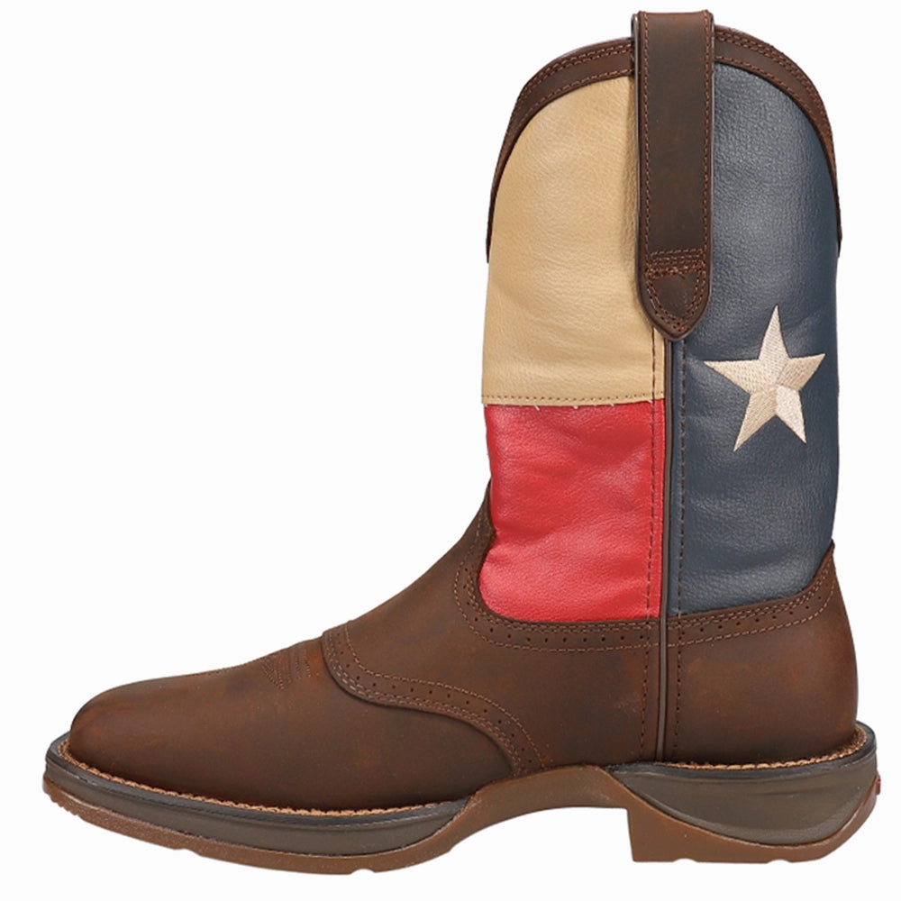 Rebel TX Flag Patriotic Square Toe Cowboy Boots Best For Cowboy Boots