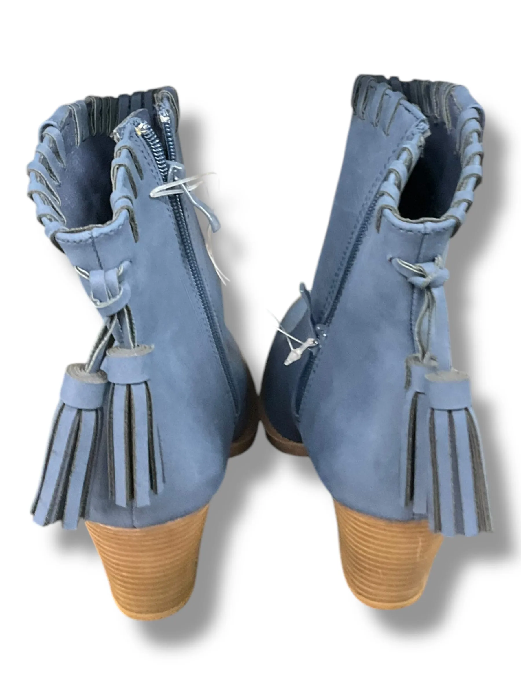 Boots Ankle Heels By Forever In Navy, Size: 6.5 Lightweight Work Boots Waterproof