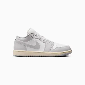 Women's Air Jordan 1 Low "Light Grey Sail" White Lifestyle Sneakers
