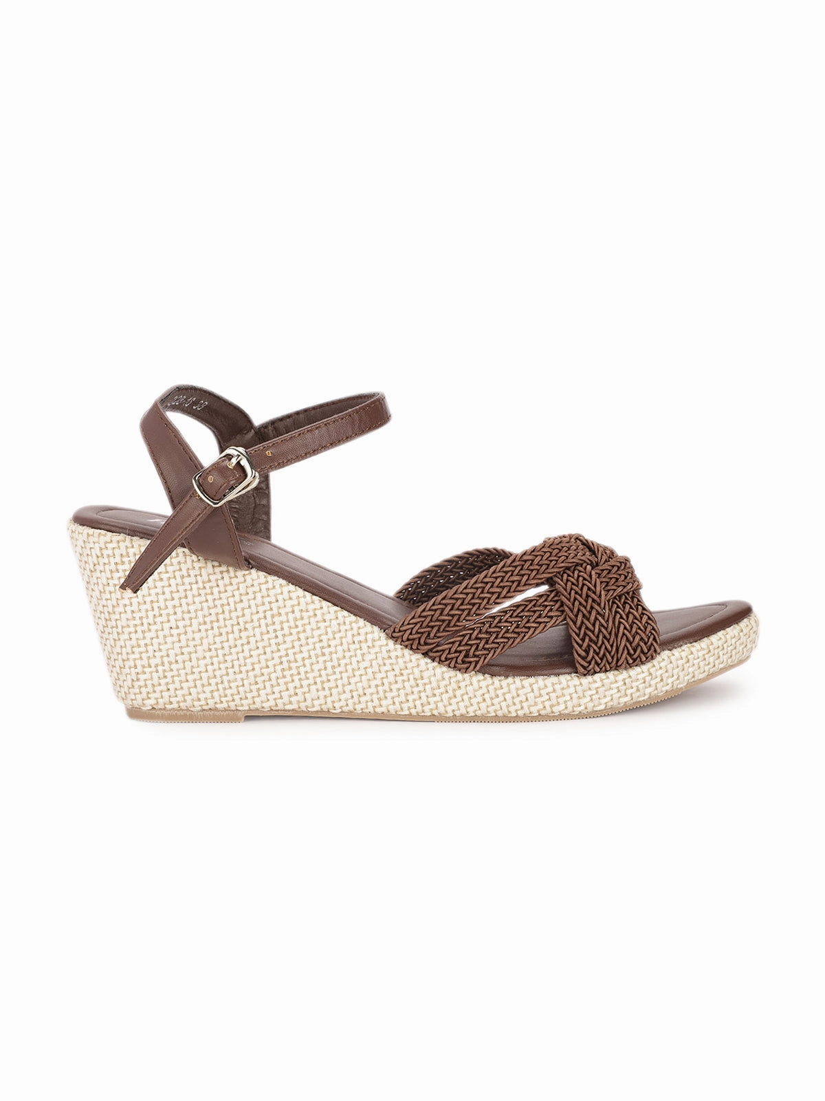 Xenia Crochet Jute Wedge Sandals Memory Foam Shoes