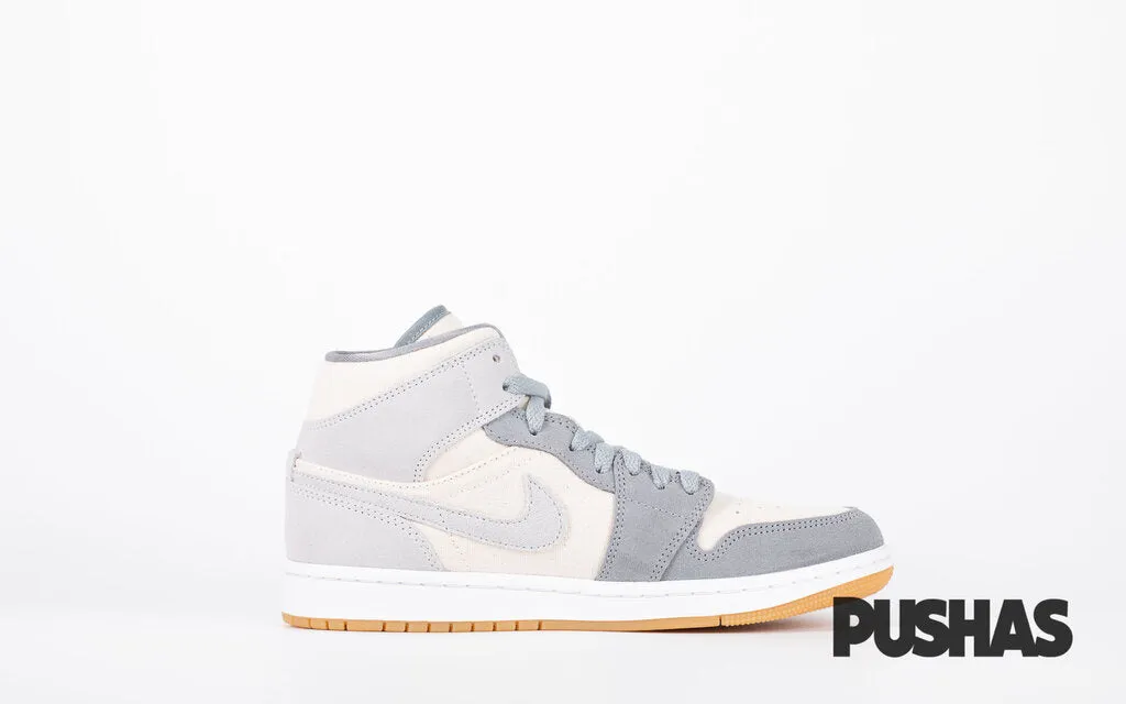Air Jordan 1 Mid SE 'Coconut Milk Particle Grey' (2021) Sneakers Online For Sale