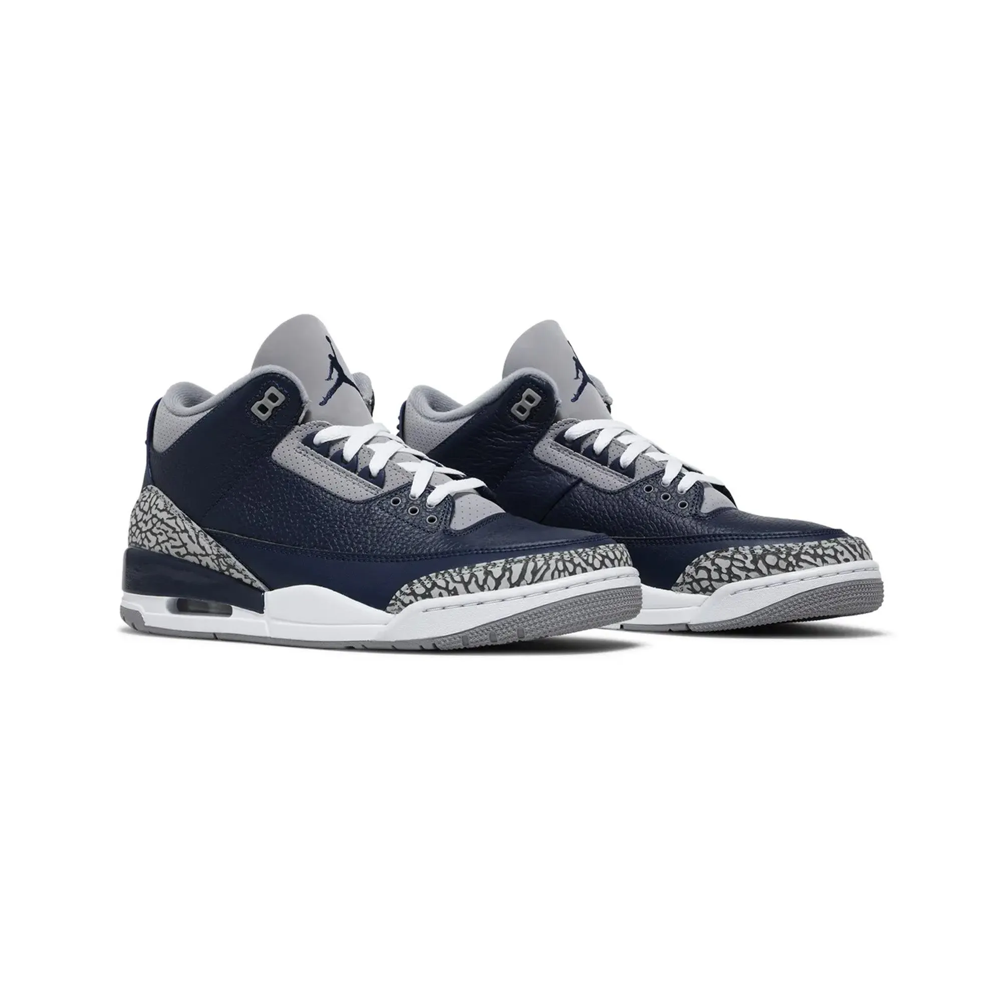 White Lace Up Sneakers Air Jordan 3 'Georgetown' 2021