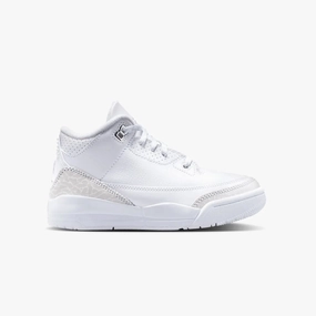 Kid's Air Jordan 3 Retro "Pure Money" Pre School Tan Slip On Sneakers