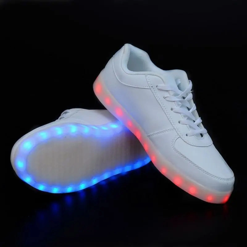 White Light Up Shoes Office Wear Casual Shoes