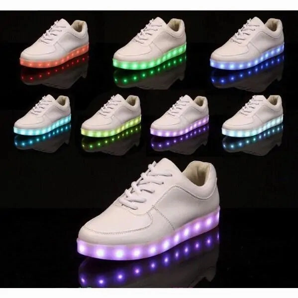 Casual And Comfortable Shoes White Light Up Shoes