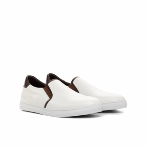 Oh Sneakers White Nappa Slip-On Sneakers