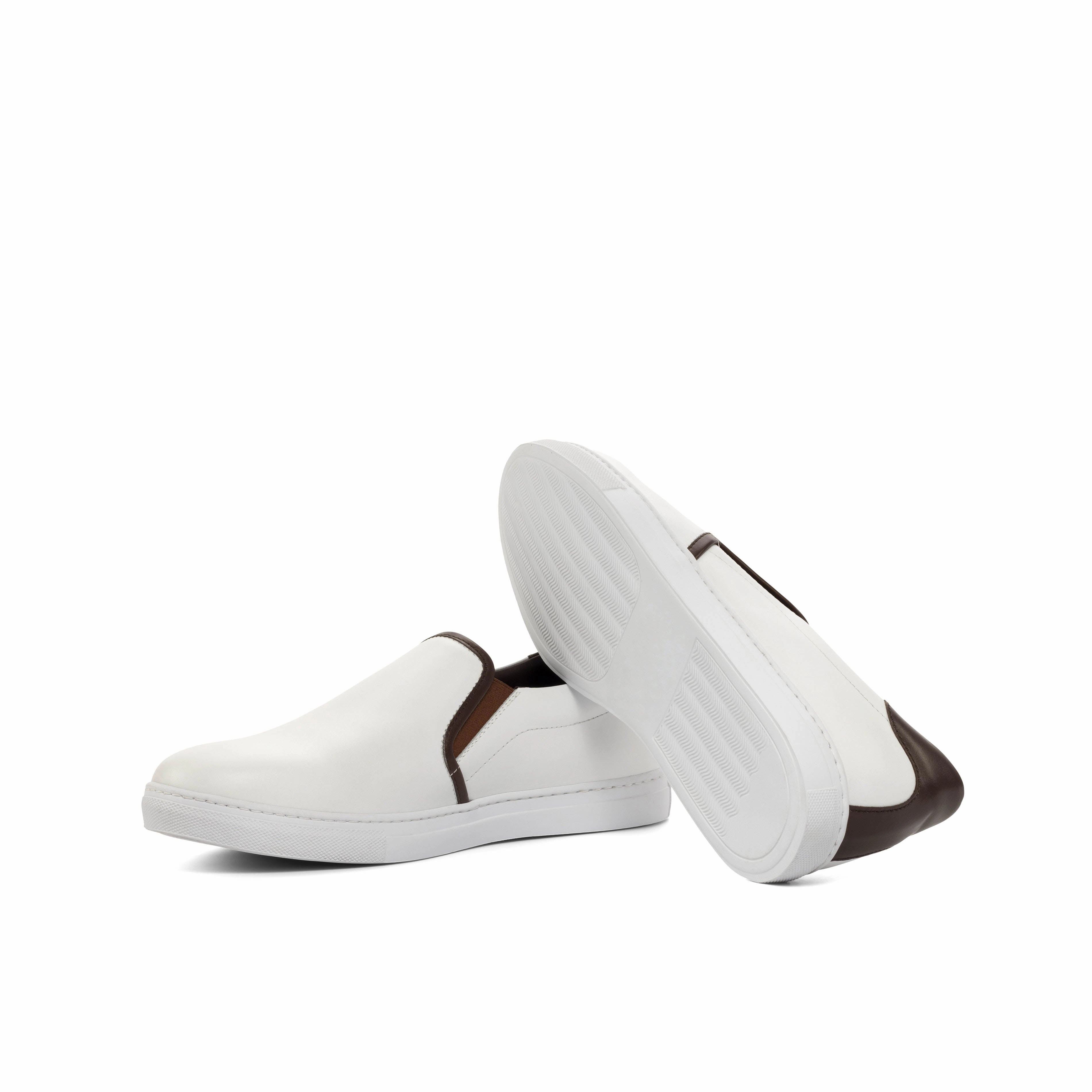 White Nappa Slip-On Sneakers 50 Dollar Sneakers