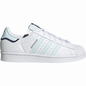 Adidas Women's Superstar Shoes - White / Almost Blue Adidas Gravel Cycling Shoes