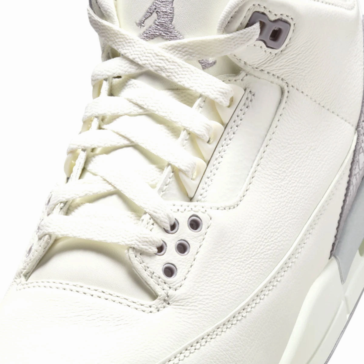 Wmns Air Jordan 3 Retro 'Sail Cement Grey' 70's Style Sneakers