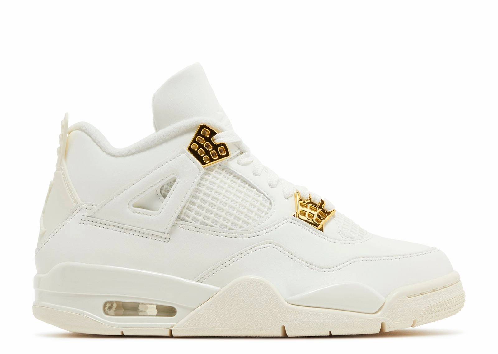 Wmns Air Jordan 4 Retro "Metallic Gold" (Myrtle Beach Location) Hi Top Sneakers