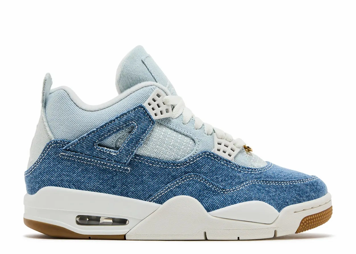 Wmns Air Jordan 4 Retro TEX "Worn Blue Denim" (Myrtle Beach Location) Adult Sneakers