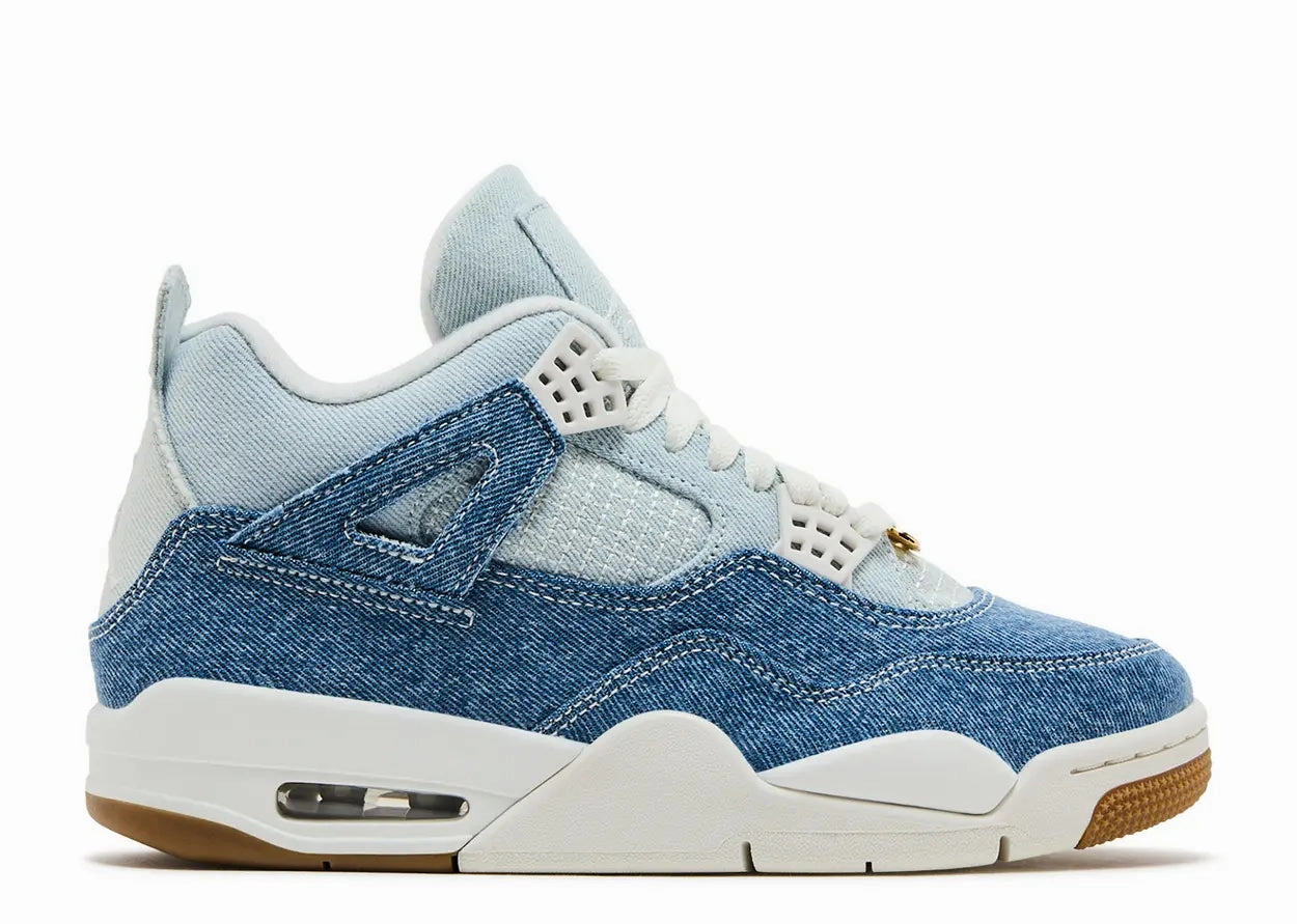 Extra Wide Sneakers Wmns Air Jordan 4 Retro TEX "Worn Blue Denim" (Myrtle Beach Location)