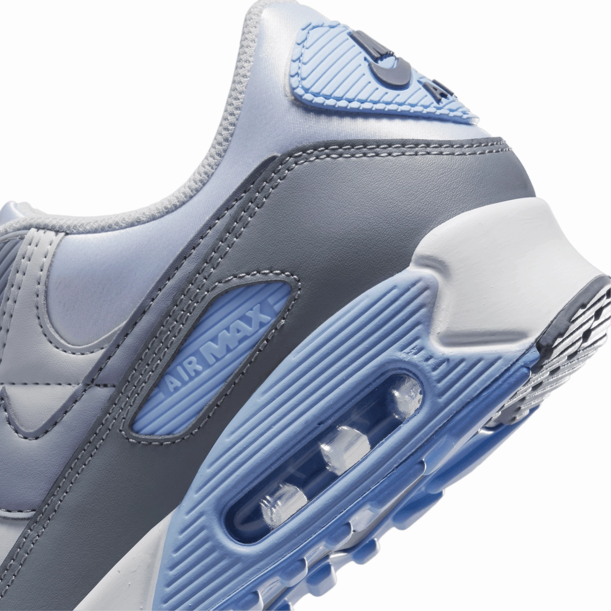Nike Devin Booker Shoes Wmns Air Max 90 'Grey Light Blue'