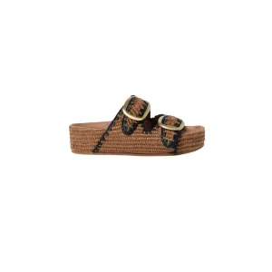 Sandals Florida Women Theo Two Band Sandal In Brown/black