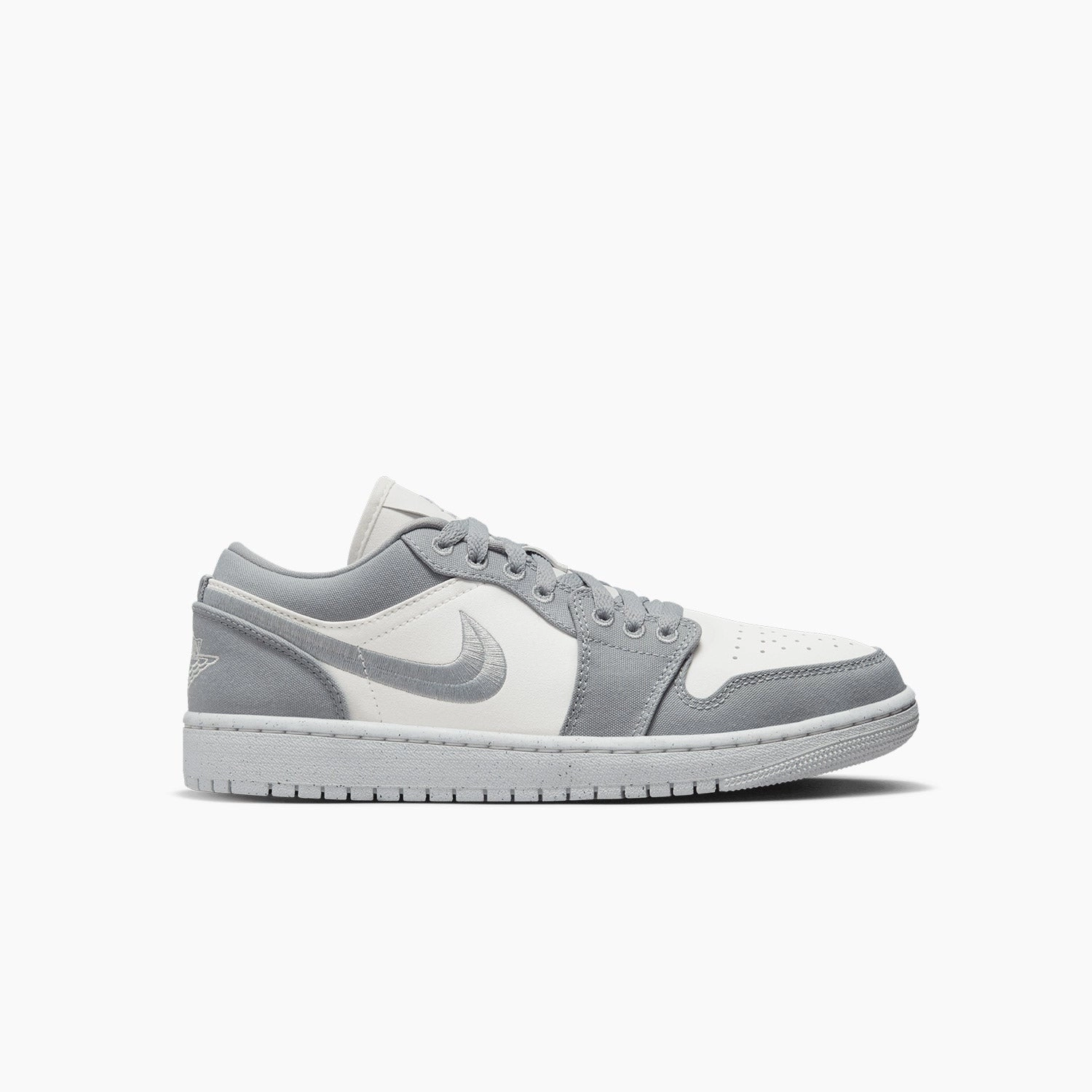 Women's Air Jordan 1 Low SE "Light Steel Grey" Sneakers With Velcro Straps
