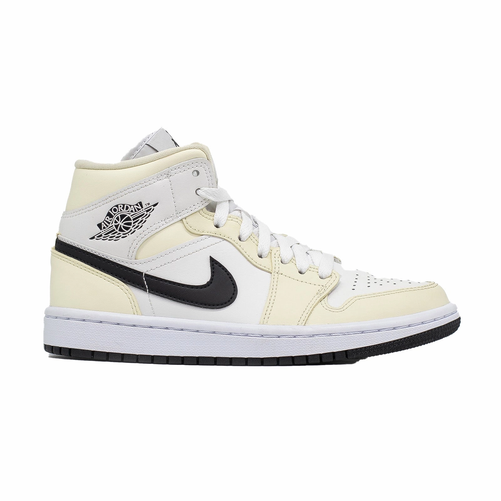 Women's Air Jordan 1 Mid, Coconut Milk Platform Slip On Sneakers
