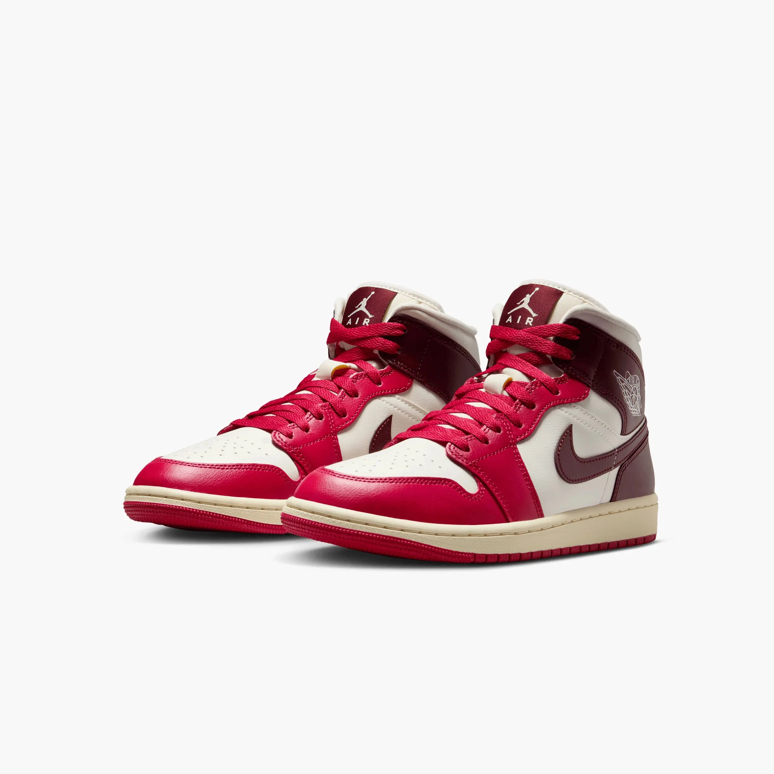 Women's Air Jordan 1 Mid "Sail Mystic Hibiscus" Kenneth Cole Sneakers