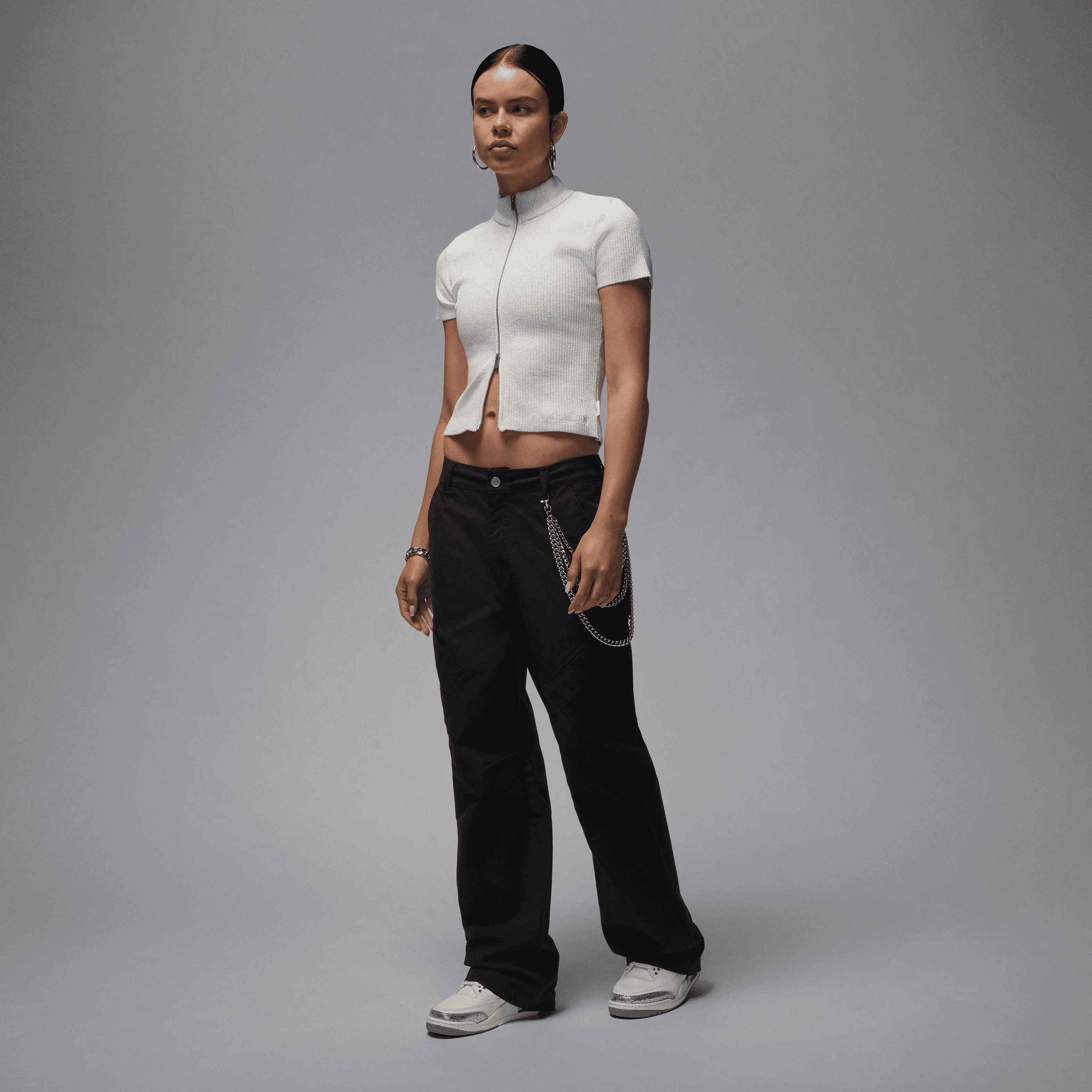 Women's Air Jordan 3 Retro "Sail Cement Grey" Sorel Wedge Sneakers