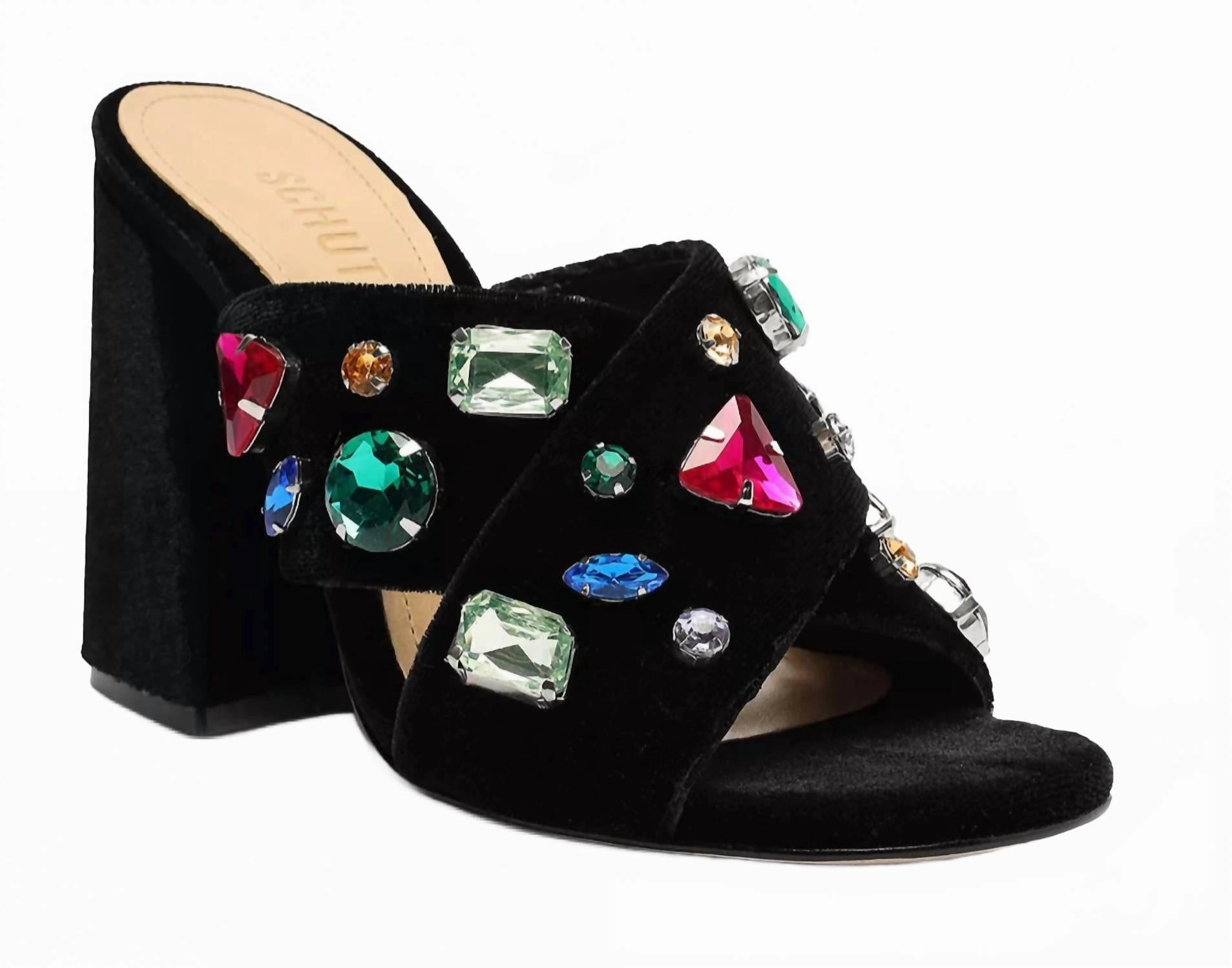 Women's Callie Glam Heel In Black Pointy Cowgirl Boots