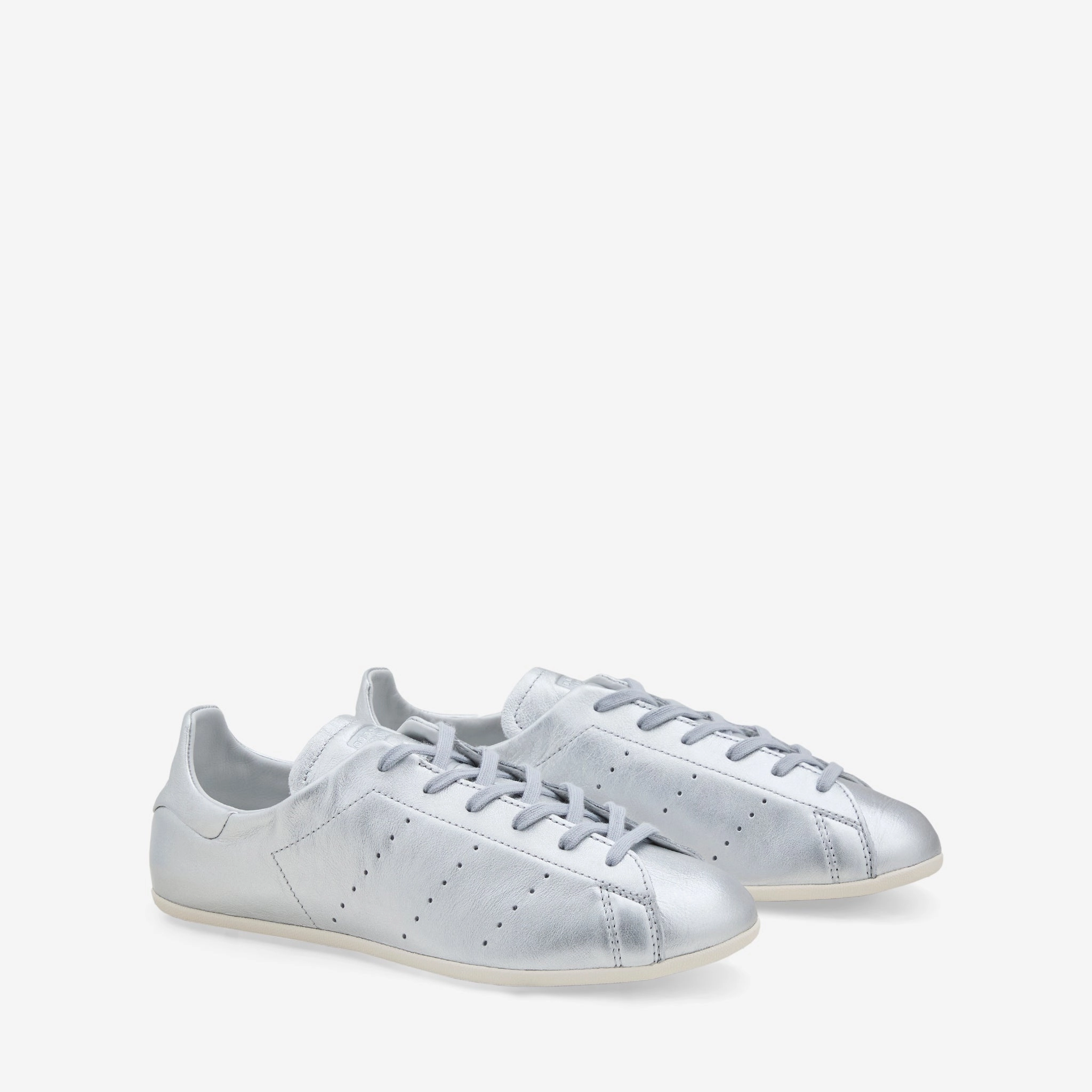 Adidas Slip In Shoes Women's Stan Smith Lo Pro Silver Metallic | Grey One | Cloud White