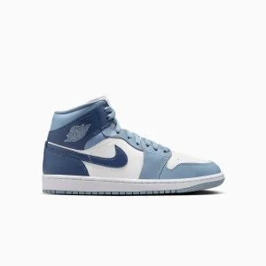 Tyr Sneakers Women's Air Jordan 1 Mid "Diffused Blue"
