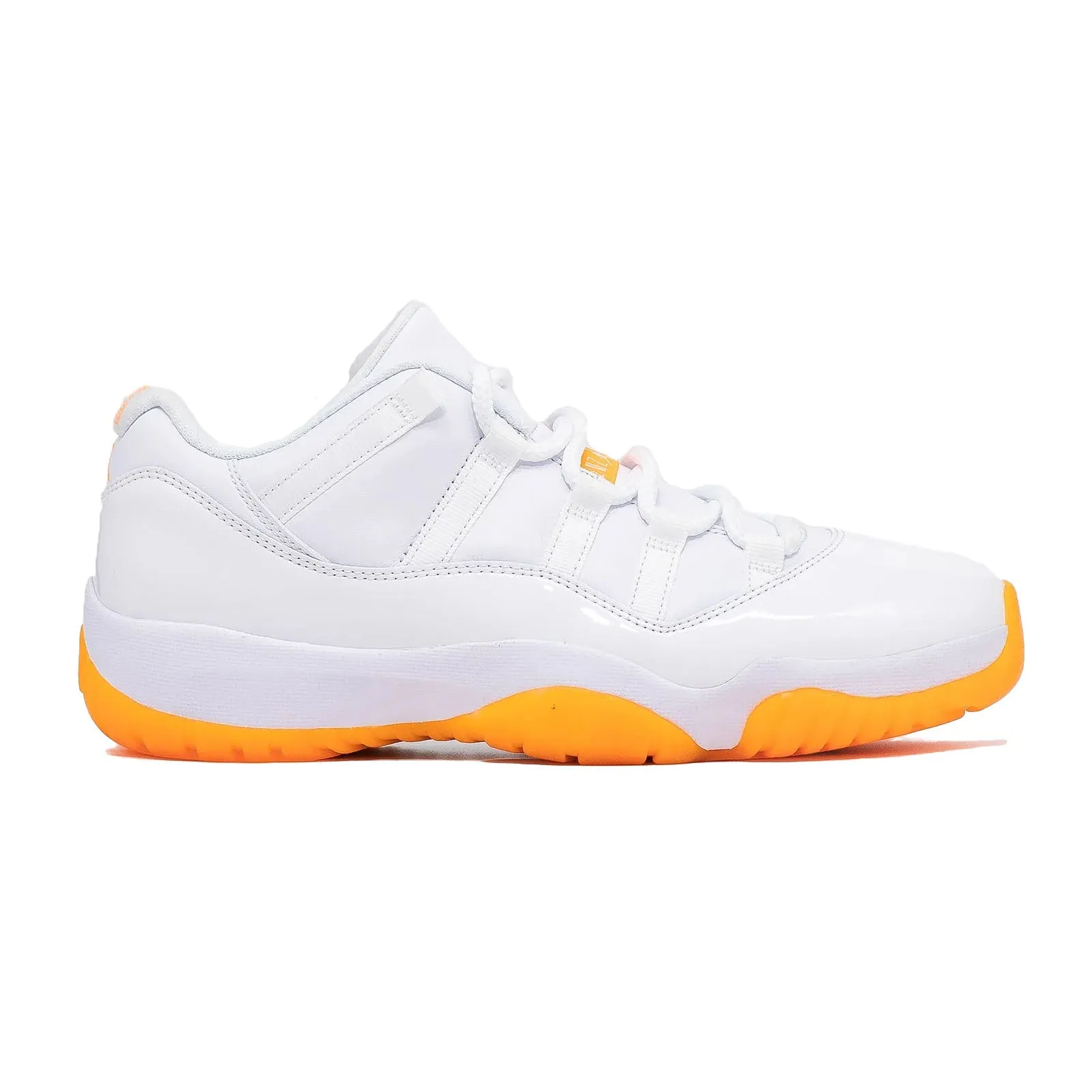 Sneakers Leather Women's Air Jordan 11 Low, Bright Citrus (2021)