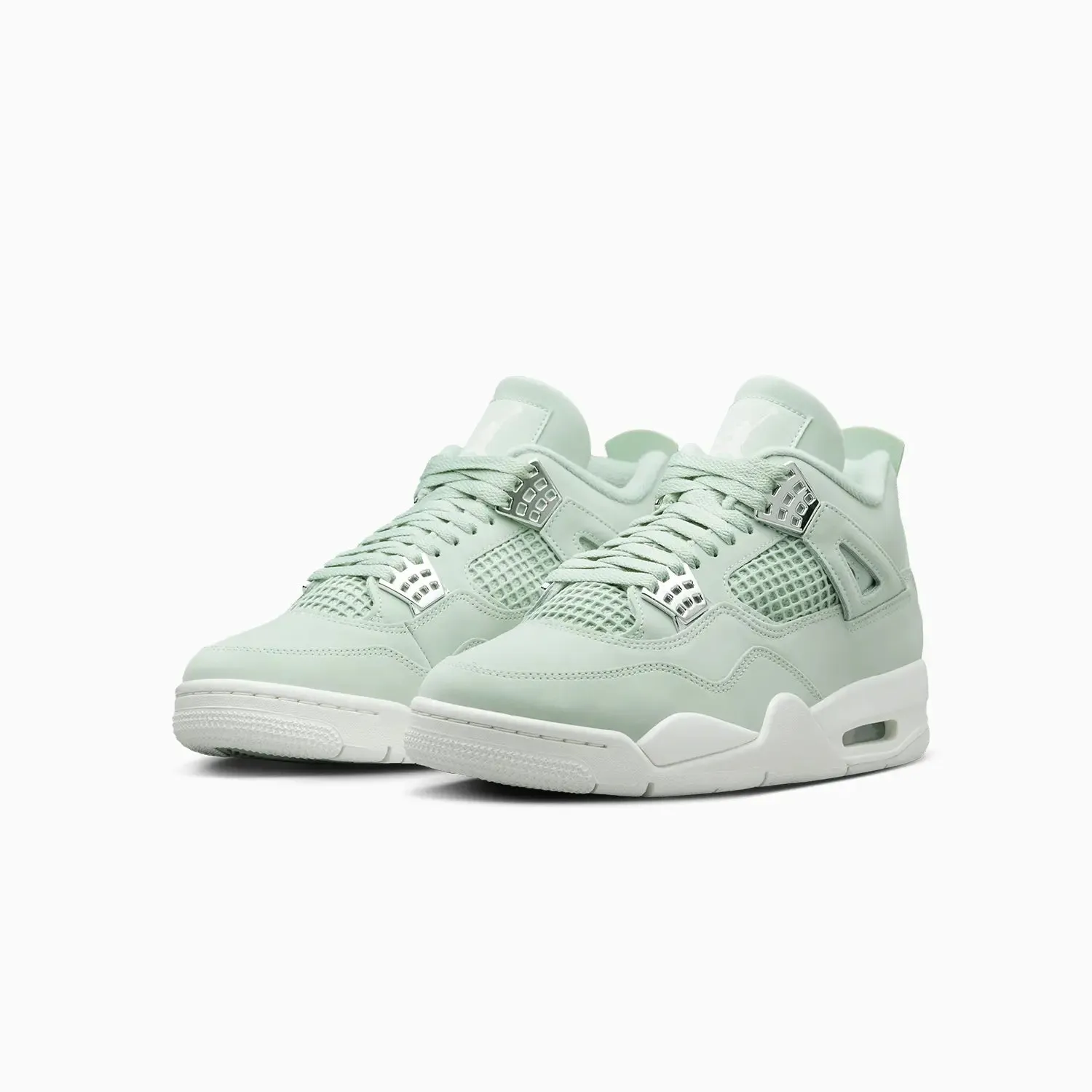 High Top Wedge Sneakers Women's Air Jordan 4 Retro "Seafoam"