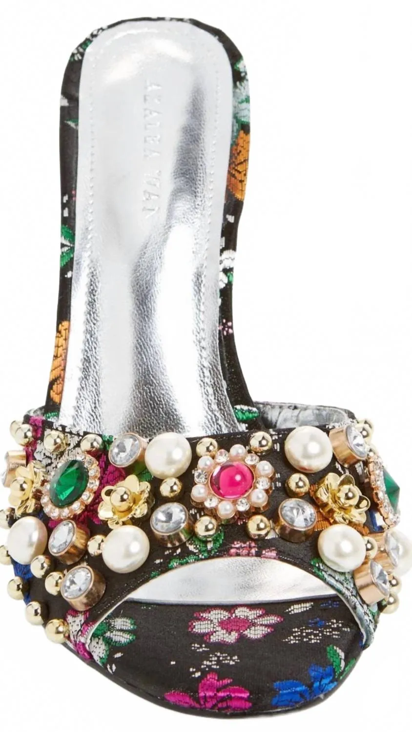 Flower Pattern High Heels Women's Judith Embellished Heels In Black