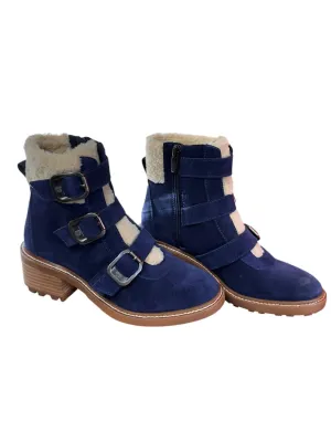 Best Casual Boots Women's Klerica Leather Boots In Navy