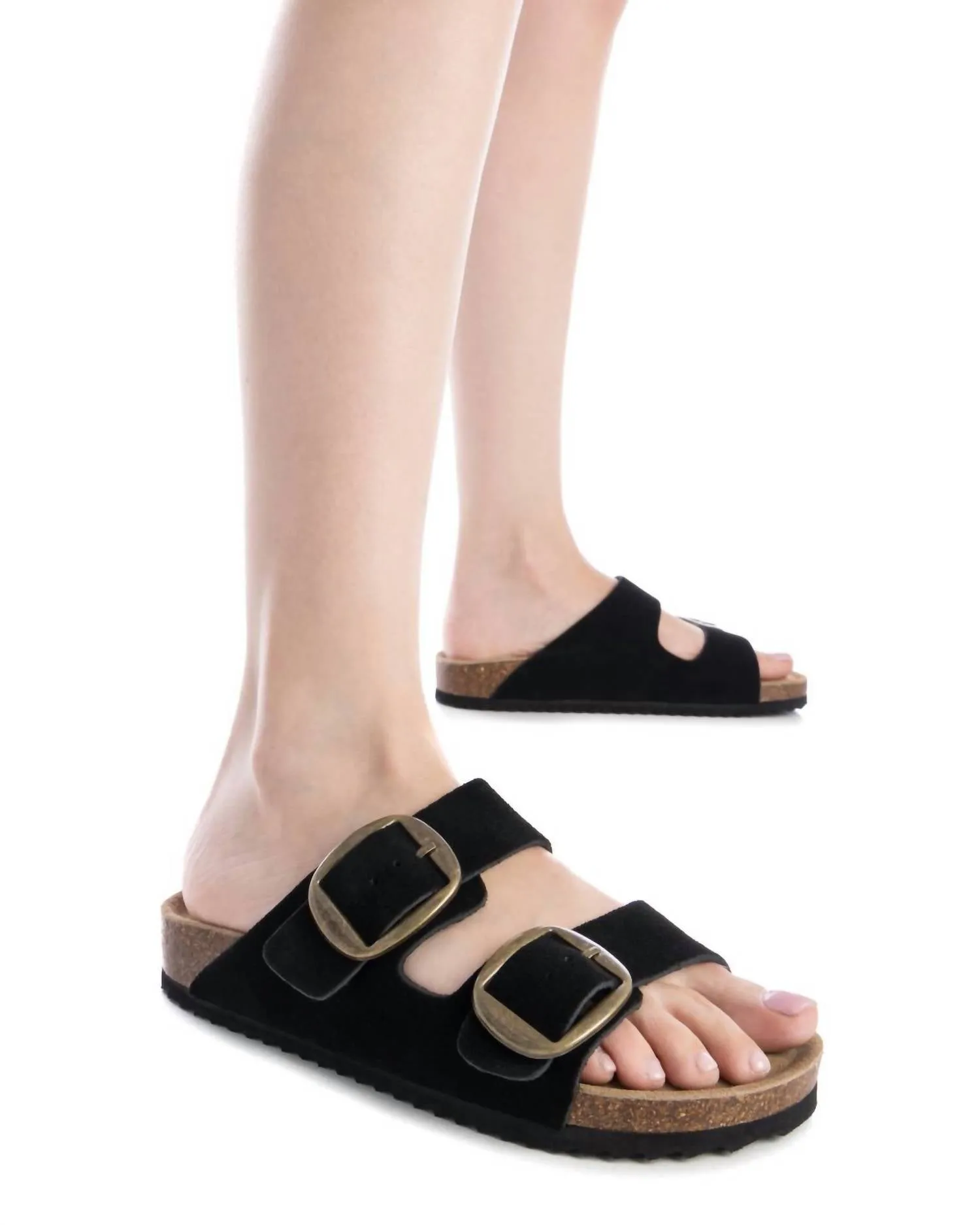 Women's Refresh Flat Sandals In Black Espadrille Sandals Flat