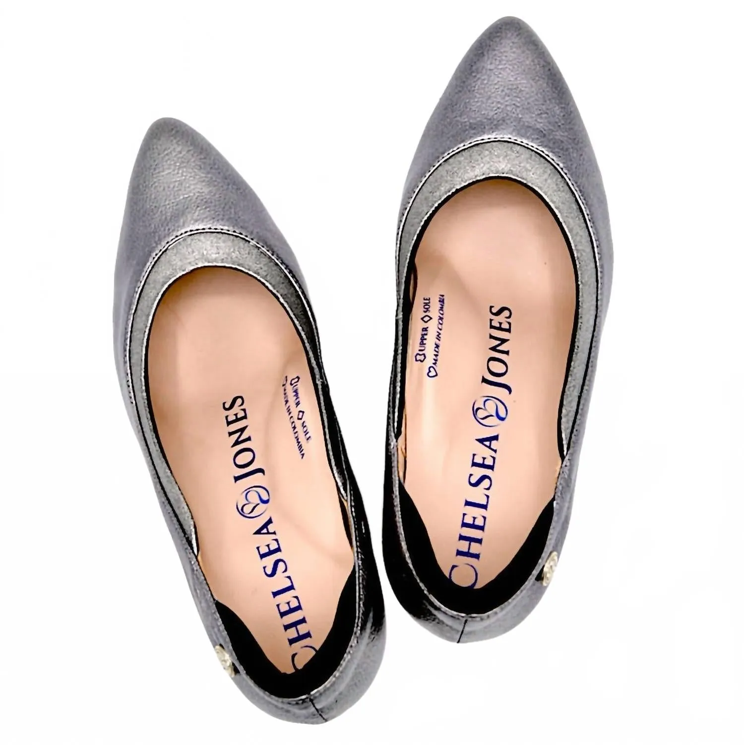 Women's Rhyme Mid Heels In Sterling Leather The Most Comfortable High Heel Shoes