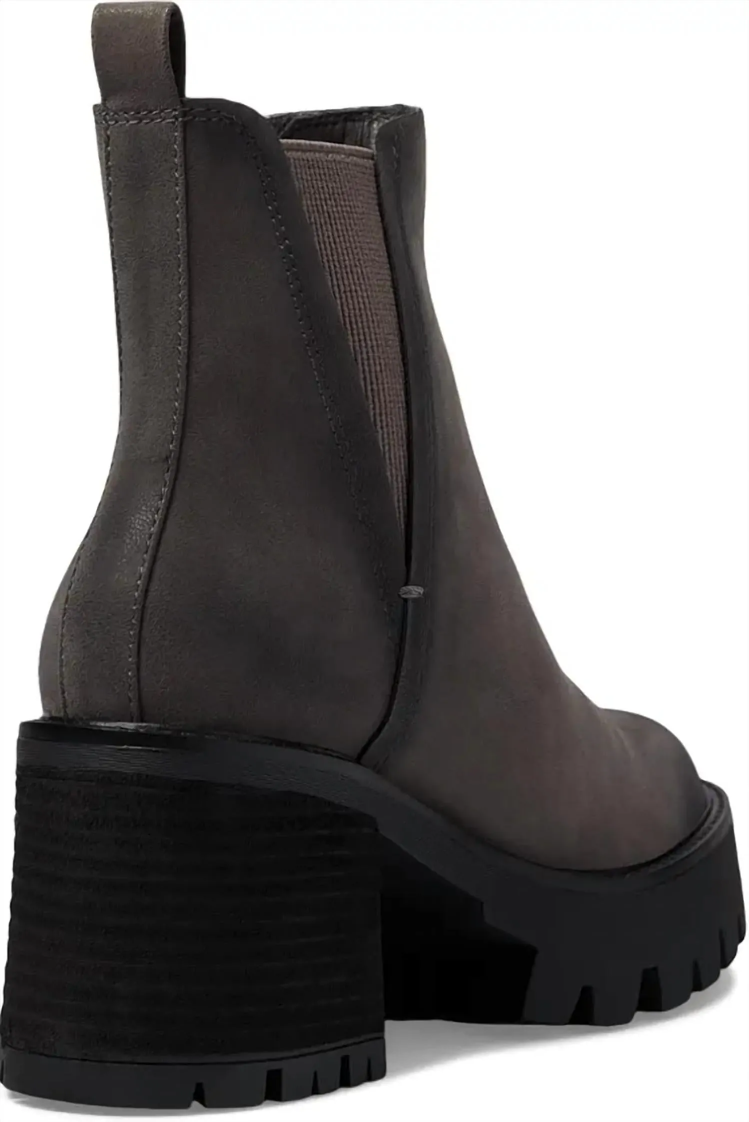 Women's Rusty Boots In Charcoal High Knee Platform Boots
