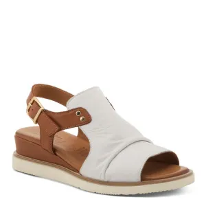 Womens Spring Step Locals in White Multi Sandals That Cover Toes
