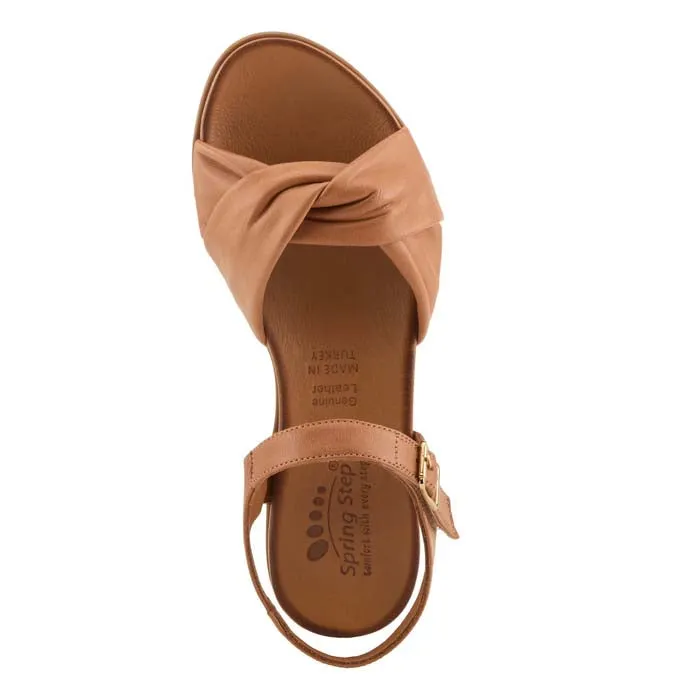 Womens Spring Step Nihira in Tan Joybees Sandals