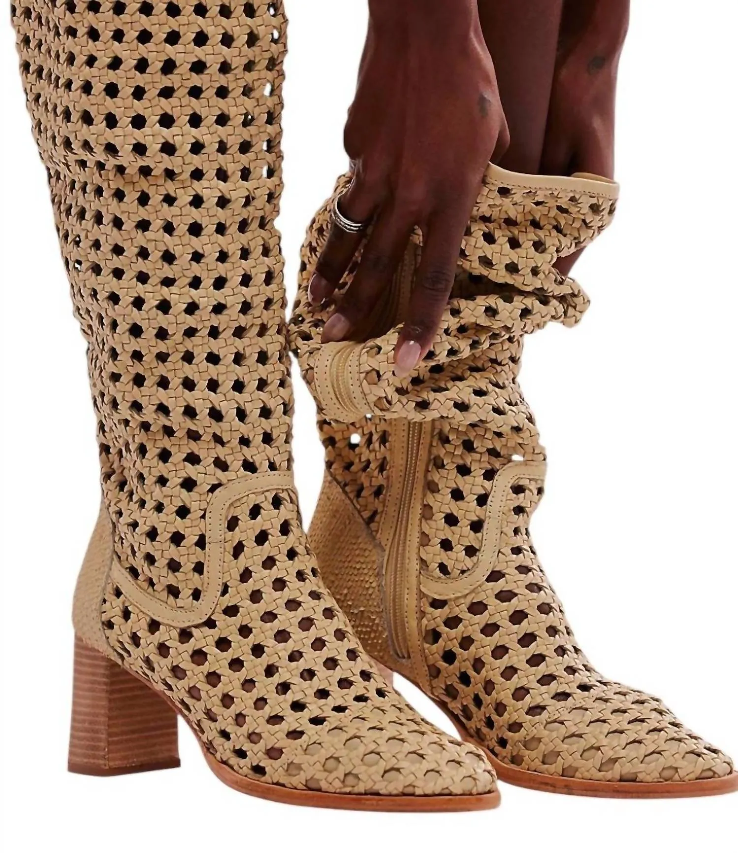 Women's Woodstock Woven Boot In Buttermilk Barn Boots