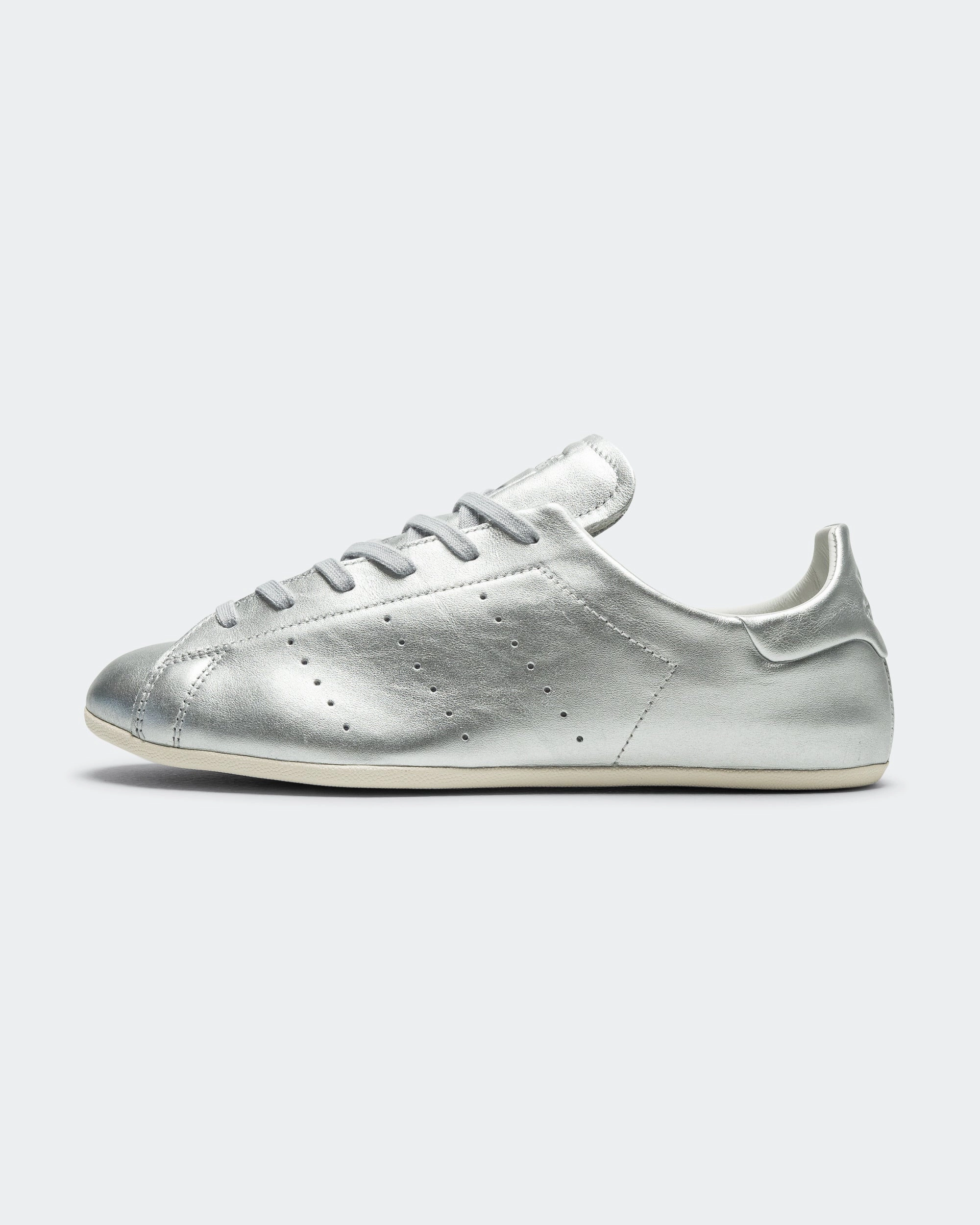 Womens Stan Smith Lo Pro - Silver Metallic/Grey One-Cloud White Adidas Foam Shoes