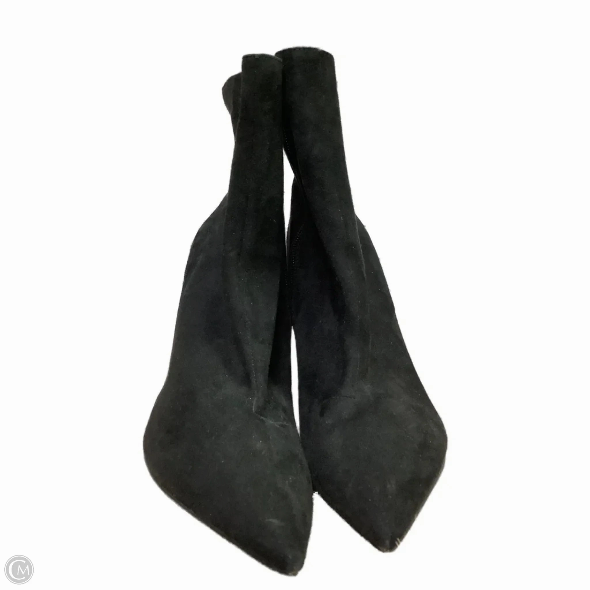 Women's Wide Shaft Cowboy Boots Boots Ankle Heels By Express In Black, Size: 10