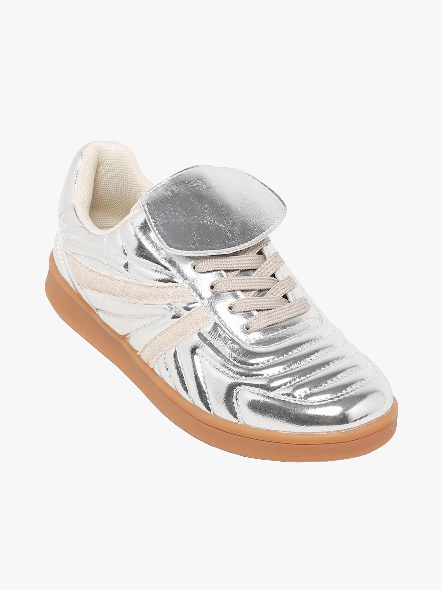 Barcelona Silver Metallic Calla Star Casual Shoes
