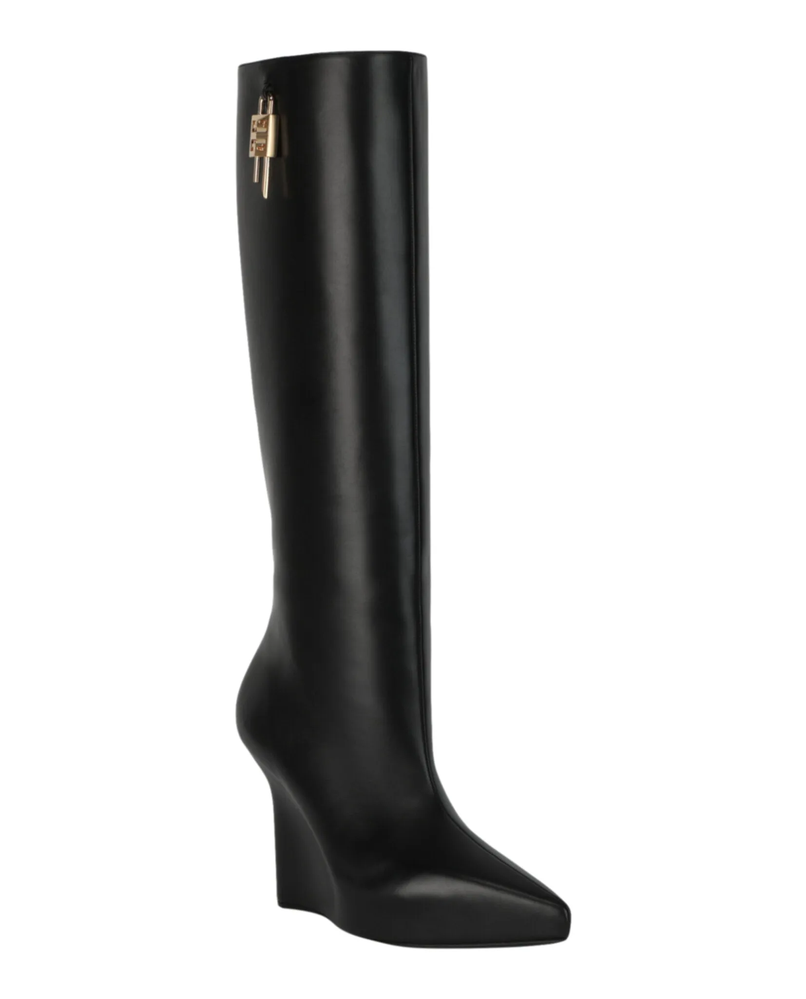 G-Lock Knee-High Wedge Boots Cleaners For Boots