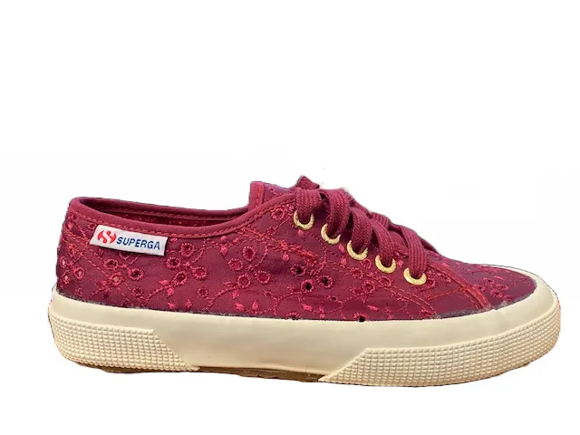 Superga 2750-sangallosatinw sneakers in pizzo S008C40 970 prune Sneakers And Boots
